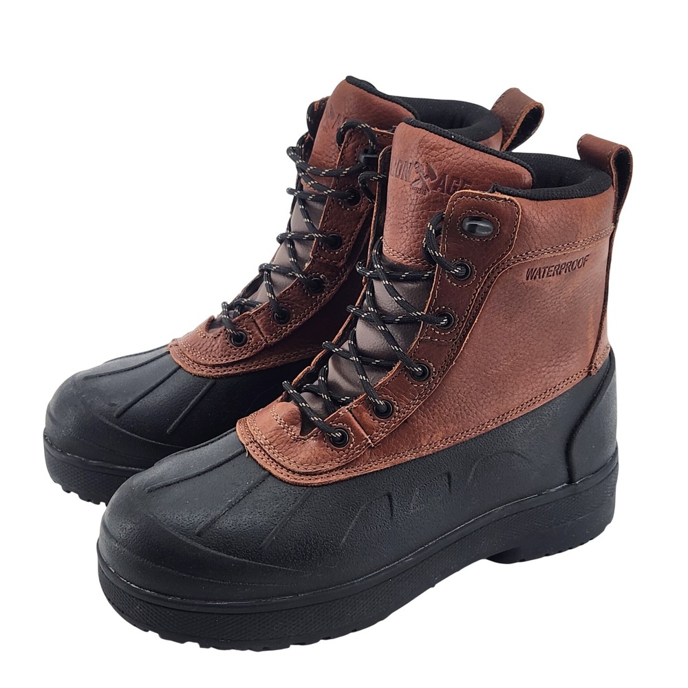 Iron Age Duck Boots Steel Toe Waterproof Work Boots Mens 6.5W Womens 8.5W